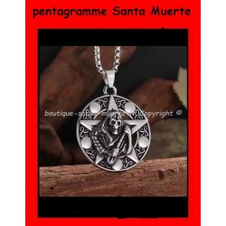 puissant talisman pentagramme Santa Muerte