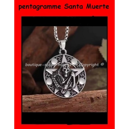 puissant talisman pentagramme Santa Muerte