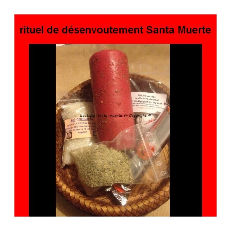 rituel très puissant de désenvoutement Santa Muerte  avec la grande  bougie