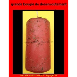 grande bougie de désenvoutement de la Santa Muerte